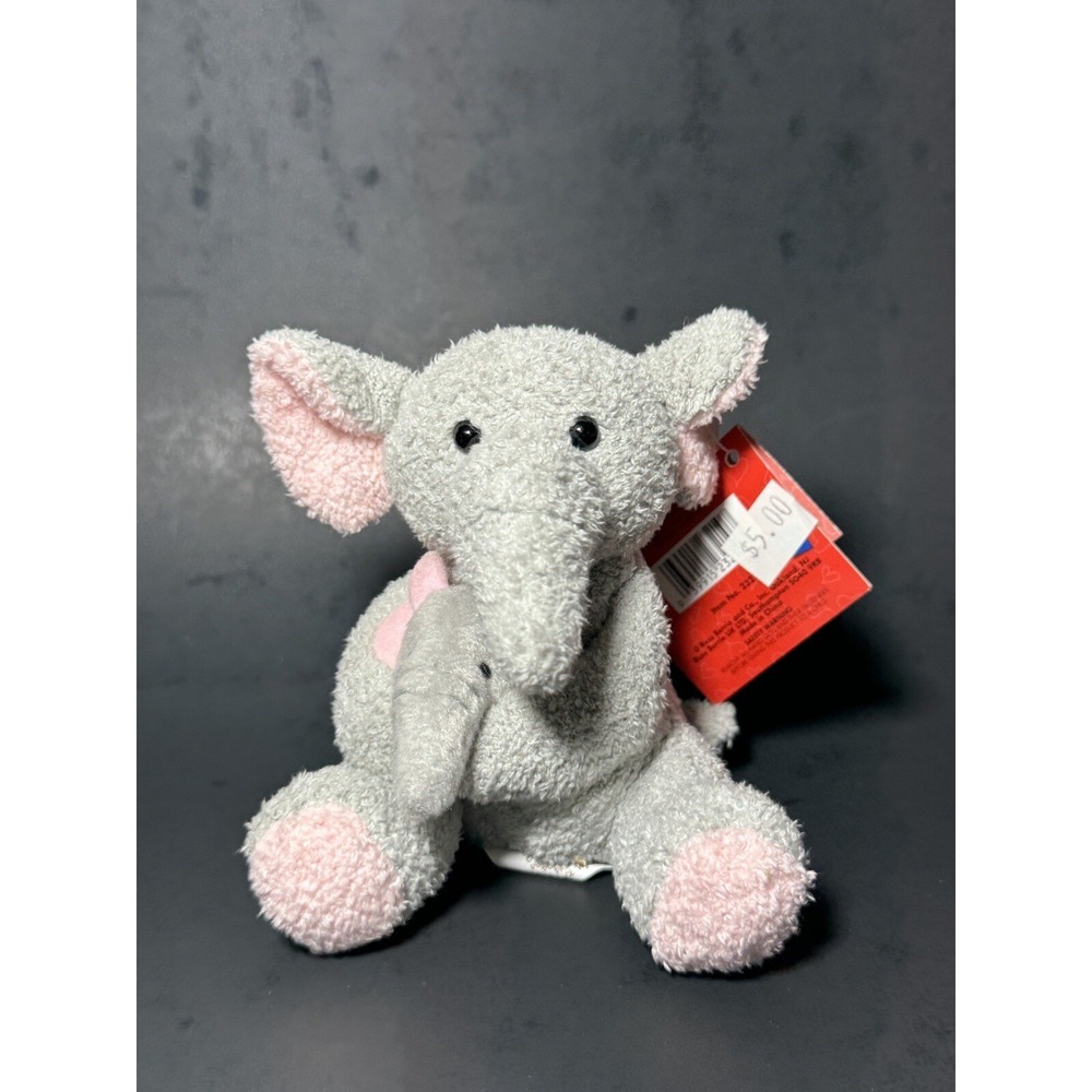 Vintage Russ Luv Pets Mother Elephant and Baby Bean Bag Plush 4"